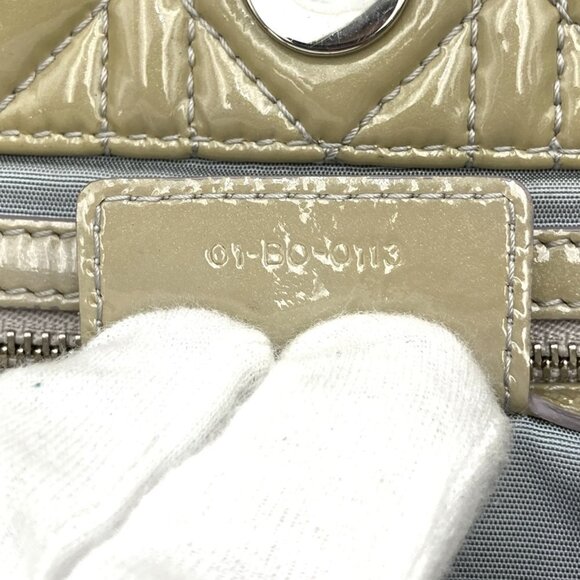 CHRISTIAN DIOR Cream Leather Shoulder Bag - Picture 11 of 12